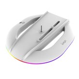 iPega P5S035SA Vertikální Stojan (2xUSB-A) s RGB pro PS5 Slim/PS5 Pro White (Pošk. Balení)