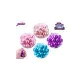 Glamour antistresový míček s křupajícími kuličkami 5cm 4barvy