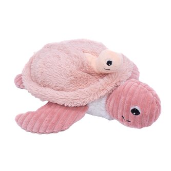 PTIPOTOS Plyšová želva Savenou růžová - máma s miminkem