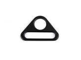 Trojúhelníkový kovový průvlek šíře 31 mm - 20 ks - 4 černý lak mat