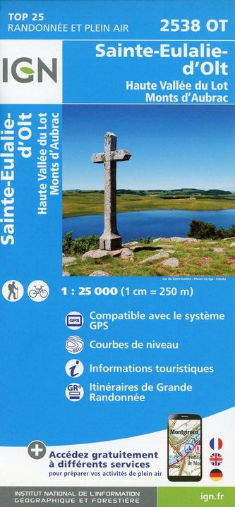 Sainte-Eulalie-d'Olt Haute Vallée du Lot Monts d'Aubrac 1:25 000 Sainte-Eulalie-d'Olt Haute Vallée du Lot Monts d'Aubrac 1:25 000