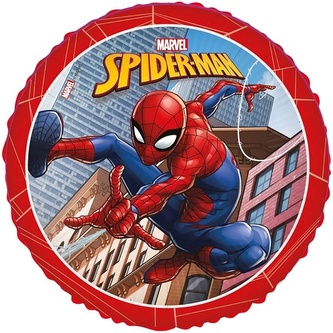 Foliový balonek kruh Spiderman s těžítkem, 45 cm