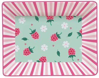 Porcelánový odkládací talířek Twist & Match Aquamarine-Pink