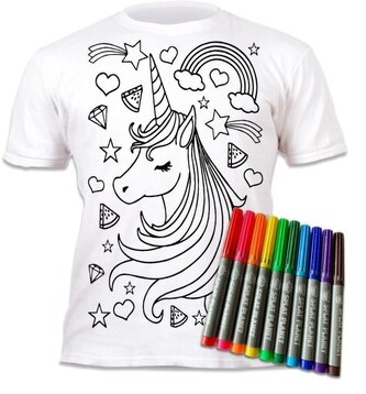 Koszulka do wielokrotnego kolorow Jednorożec 5-6