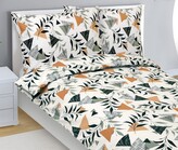 Povlečení krepové - Krémová,Oranžová,Šedá - 140x200, 70x90 cm