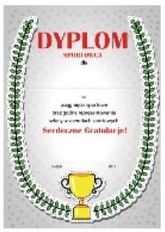 Dyplom A4 Sportowca