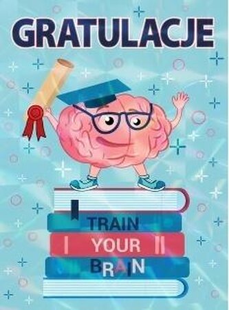 Karnet B6 Gratulacje Mózg