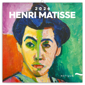 NOTIQUE Poznámkový kalendář Henri Matisse 2026, 30 x 30 cm
