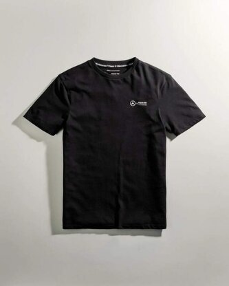 Mercedes AMG Petronas F1 volnočasové tričko s malým logem - L