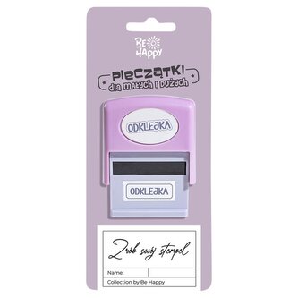 Pieczątka z napisem - Odklejka
