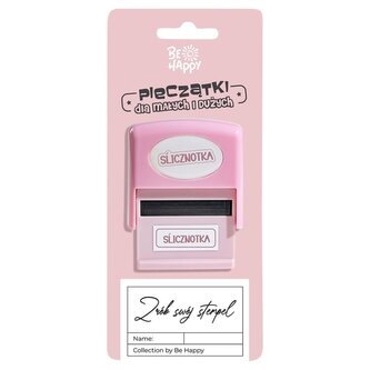 Pieczątka z napisem - Ślicznotka