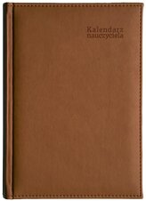 Kalendarz naucz. 2025/26 A5 tyg. Vivella brąz