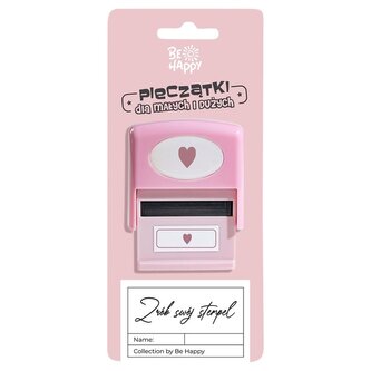 Pieczątka z napisem - Serce