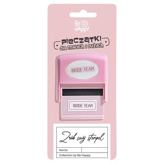 Pieczątka z napisem - Bride Team