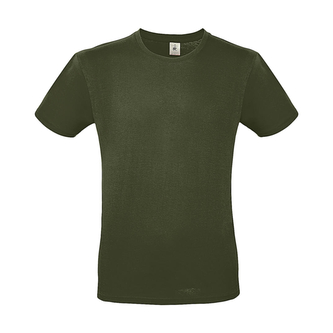Triko pánské B&C krátký rukáv - khaki, 3XL