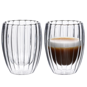 PETER STRIPES Komplet 2 szklanek300ml 8x5x11,5cm