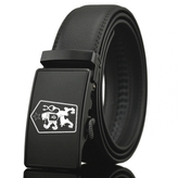 Opasek kožený Striker ČSSR Retro nastavitelný 3,5 cm - černý, 130