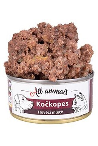 All Animals kočkopes Hovězí mleté 100g