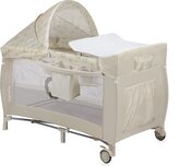 LIONELO Postýlka cestovní Sven Plus Beige Latte