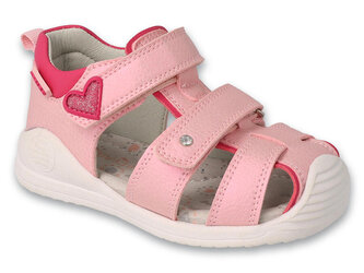 170P082 21 - dívčí sandálky Befado HEART růžové 170P082_25