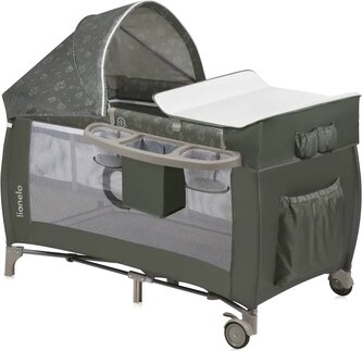 LIONELO Postýlka cestovní Sven Plus Beige Olive