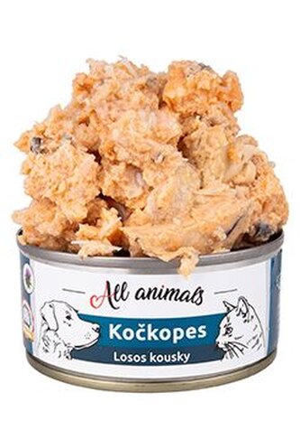 All Animals kočkopes Losos kousky 90g