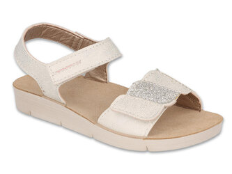 068Y005 28 Befado dívčí sandálky CLIP béžové 068Y005_33