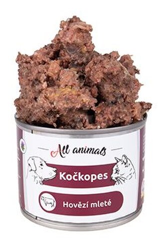 All Animals kočkopes Hovězí mleté 200g