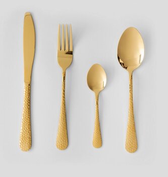 Sada příborů | GENTRY | zlatá | 24 kusů | 723018