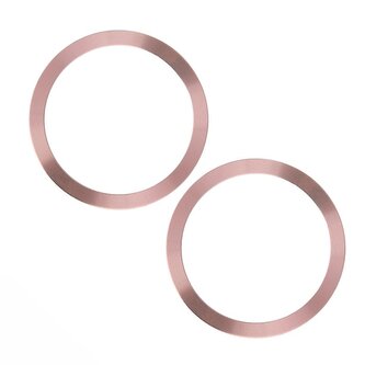 Kovové kroužky růžové (balení po 2ks)