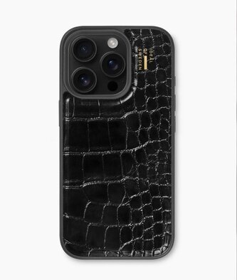 Kryt iDeal Of Sweden z veganské kůže s Magsafe pro Apple iPhone 16 Pro Black Croco Kryt iDeal Of Sweden z veganské kůže s Magsafe pro Apple iPhone 16 Pro Black Croco