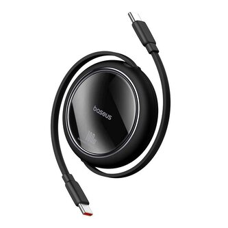 Navíjecí kabel Baseus Free2Pull USB-C/USB-C s nastavitelnou délkou až 1m 100W černý