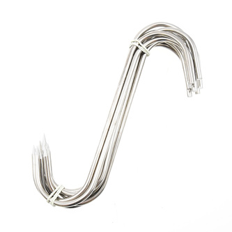 Nerezový hák do udírny, sada 10 ks