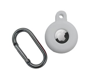 Silikonové pouzdro s háčkem pro AirTag bílé