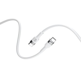 Kabel Forever Flexible USB-C/USB-C 2m 100W bílý