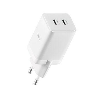 Nabíječka do sítě Allity ATC-01-45WCC 45W, 2xUSB-C bílá