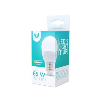 LED žárovka Forever E27 G45 10W neutrální bílá (4500K)