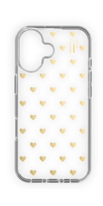 Kryt iDeal Of Sweden Clear Case Mid s Magsafe pro Apple iPhone 16 Golden Hearts