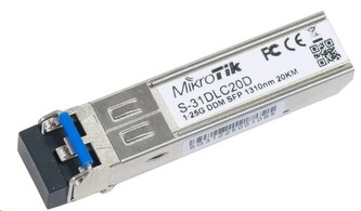 MikroTik SFP modul S-31DLC20D, SM, 20km, 1.25G, 2x LC