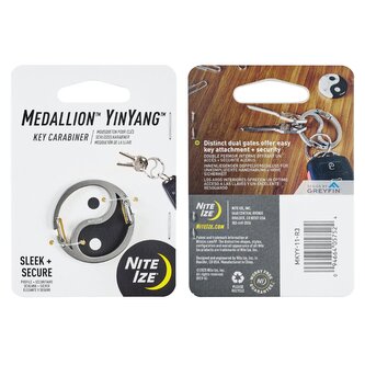 Klíčenka Nite Ize Medallion™ YinYang™ Key Carabiner