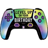 Foliový balonek Ovladač Level Up On Your Birthday,  76 cm
