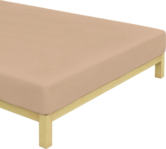 Froté prostěradlo Světle Hnědé Rozměr: 180x200 cm