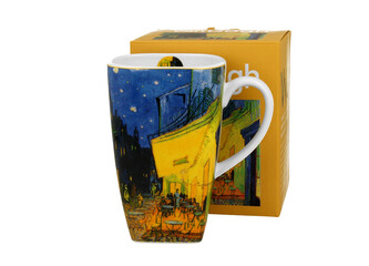 Kubek kwadratowy TERRACE AT NIGHT inspired by Van Gogh