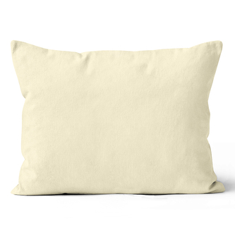 Mikroplyšový povlak na polštář 50x70 cm Smetanový Mikroplyšový povlak na polštář 50x70 cm Smetanový