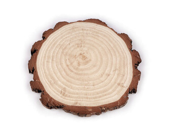Přírodní dřevěné kolečko / podložka k domalování a dotvoření Ø21 cm - 1 ks - přírodní