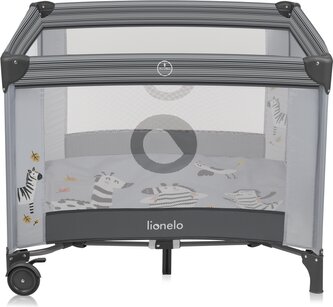 LIONELO Dětská ohrádka Bonnie Grey Stone