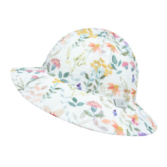 Dívčí klobouk mušelín Meadow; Barva: bílá; Velikost: S