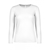 Triko dámské B&C dlouhý rukáv E150 - bílé, XXL