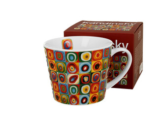 Kubek prosty SQUARES WITH CIRCLES inspired by W. Kandinsky