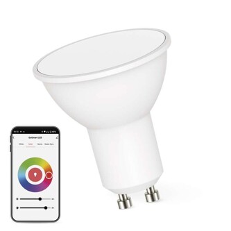 EMOS Chytrá LED žárovka GoSmart MR16 / GU10 / 4,8 W (35 W) / 400 lm / RGB / stmívatelná / WiFi